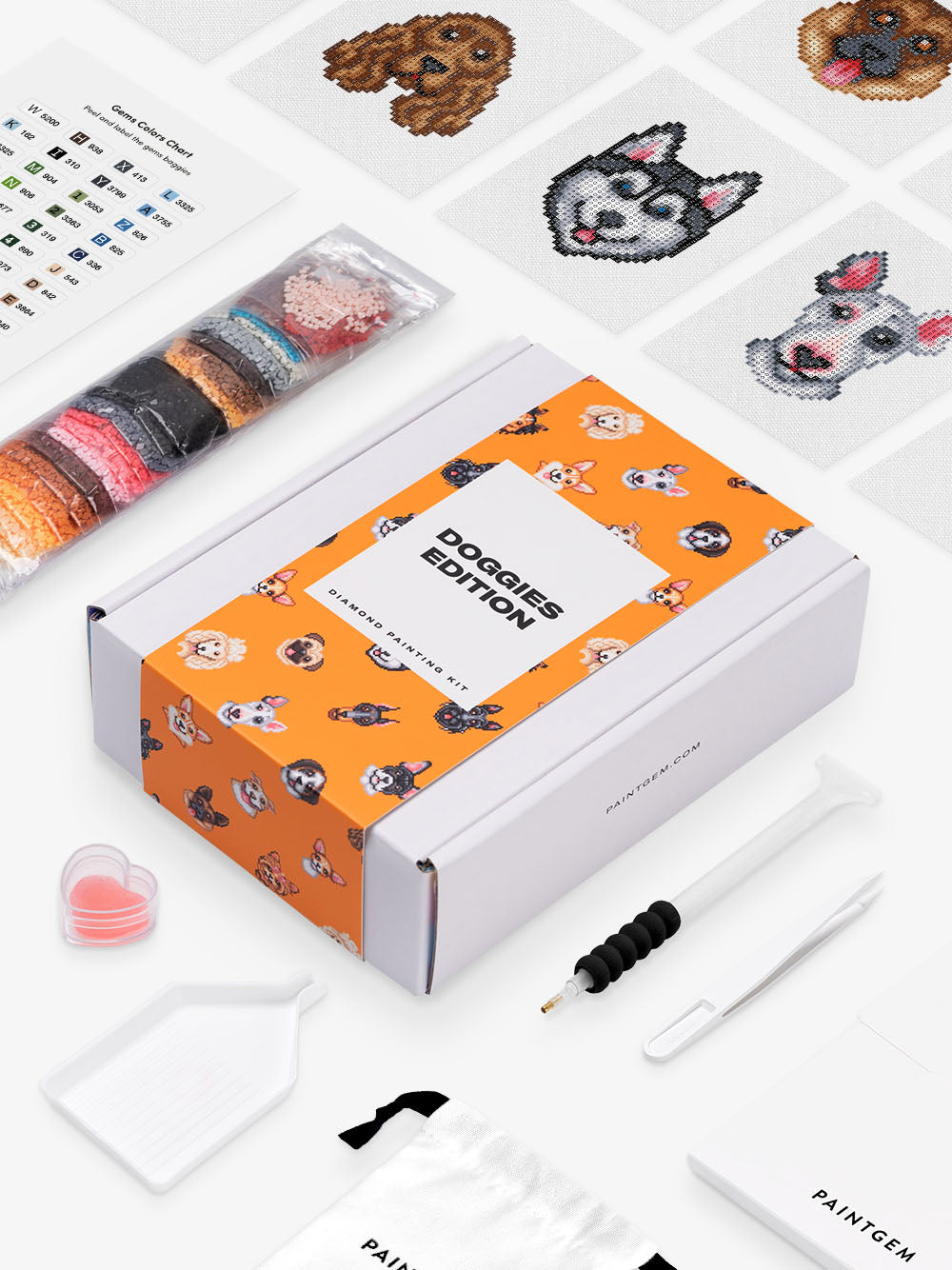 Color Dog, Crystal Diamond Painting Kits. 3 Styles to choose from (Lim–  Diamond Paintings Store